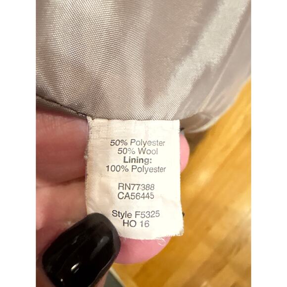 J. Crew Factory Tan City Wool Blend Coat Size 00 - Picture 5 of 7